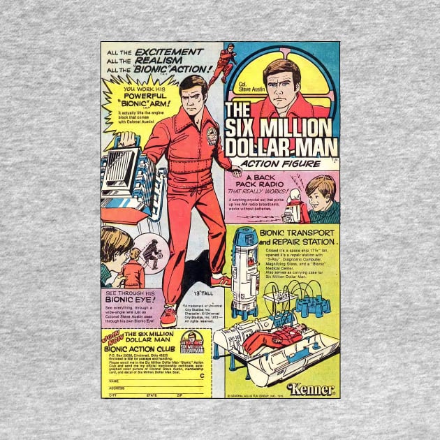 Vintage Six Million Dollar Man by Blueasri